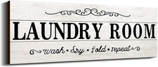Laundry Room Decor Sign Wooden Rustic Farmhouse Family Laundry Room Wall Sign Wa