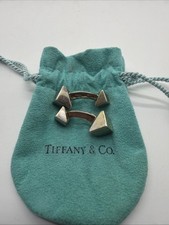 Tiffany & Co. Sterling Silver Frank Gehry Torque Cube Cufflinks