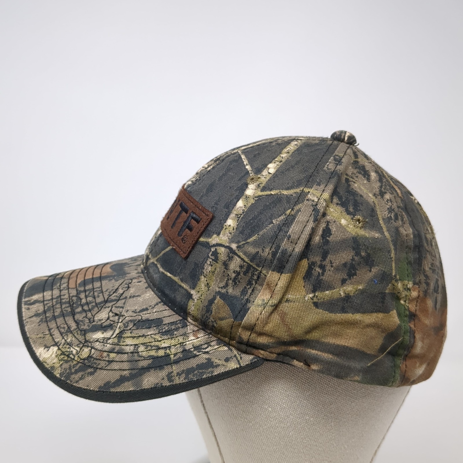 NWTF Patch Strapback Hat Multicolor One Size Camo… - image 3