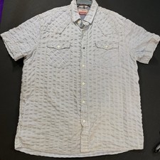 Superbadshirt MFG Company U.S.A. Striped Button-Up Shirt Size XL Made In USA