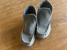 Hey Dude Denny Crafted Women's Size 8 Gray Booties Slip Ons