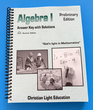 ALGEBRA 1 Answer Key Solutions ~ Preliminary ...