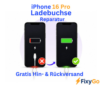 iPhone 16 Pro Ladebuchse Reparatur   Charging Port Austausch Service