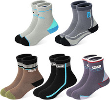 Boys Warm Socks, Kids Winter Socks for Toddler Boys 1-12 Years , 5 Pairs Thicke