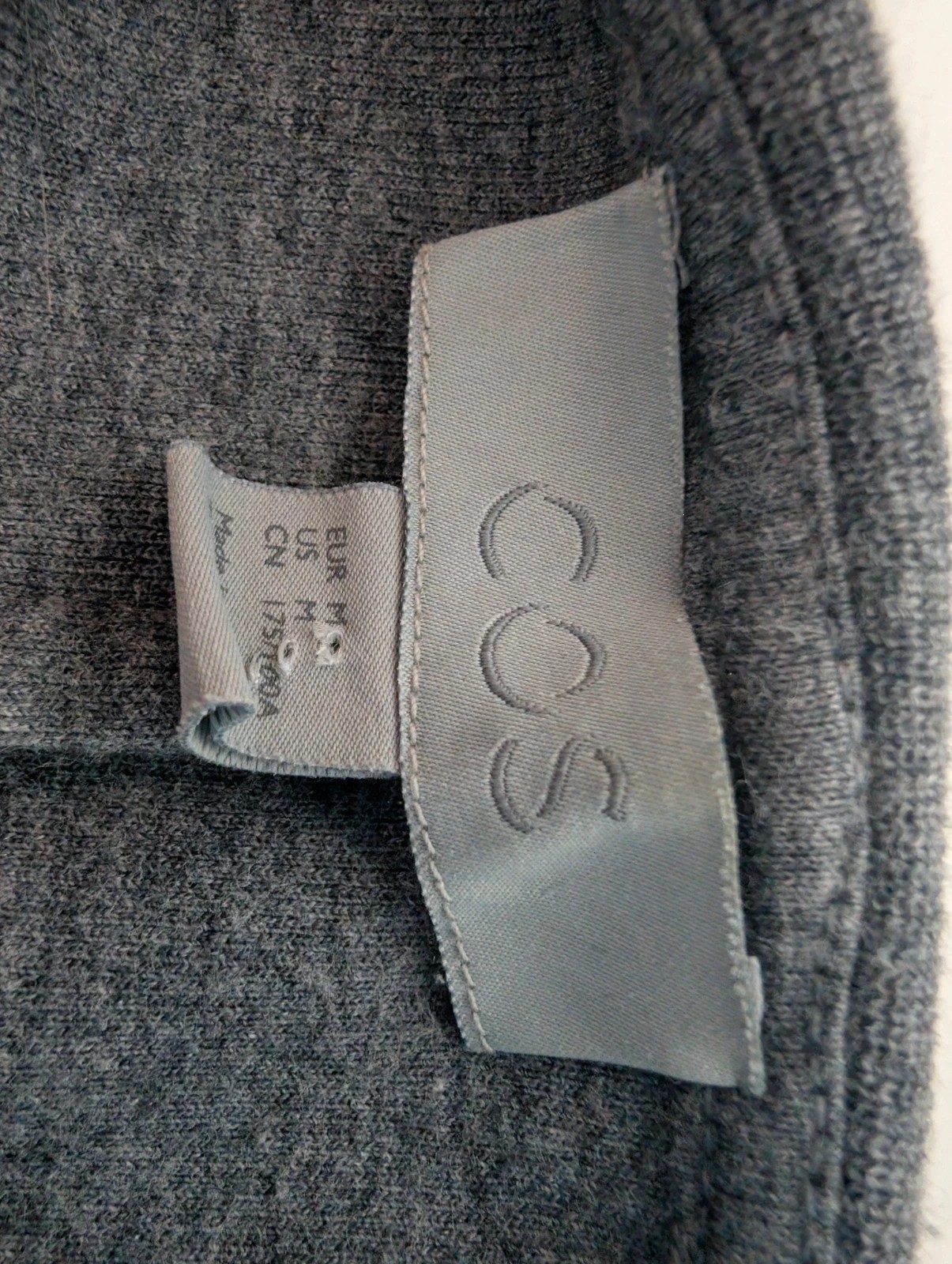 COS grey baggy fit crew neck sweater. Womens Medium. DN1934 image 7