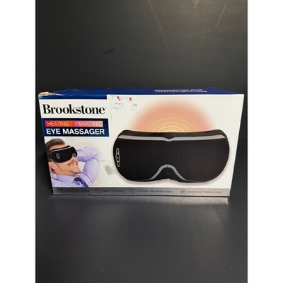 Brookstone Heating Vibrating Eye Massager Rechargeable Therapy Open Box |  eBay