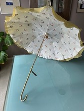 Vintage French 'Creation P P Paris' Umbrella with Brass handle