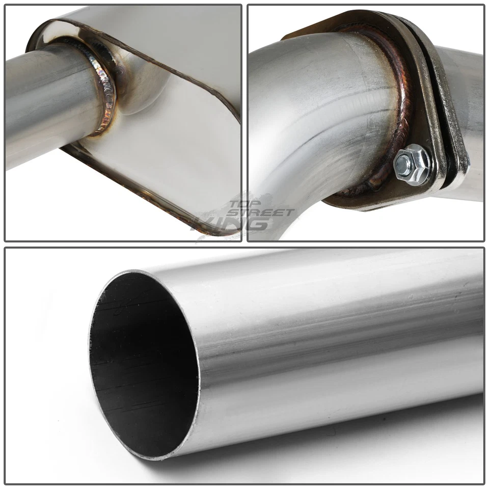 3" TIP MUFFLER STAINLESS CATBACK EXHAUST FOR 96-99 GMC YUKON/CHEVY TAHOE 5.7 V8 - Изображение 4 из 4