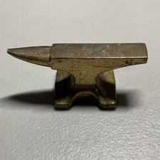 Vintage Mini Brass Advertising Anvil Watchmak...