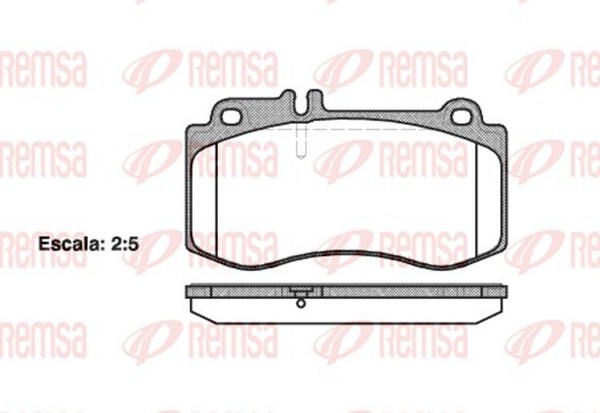 Bremsbelagsatz Scheibenbremse Remsa 1406.00 FüR Mercedes CLS C218 Shooting Brake-image
