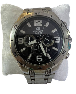 Casio Watch Edifice Chronograph WR100M Stainless Steel Men s Quartz Watch