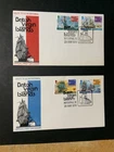 Virgin Islands lot of 2 1976 FDC 1st day covers Bicentennial of the USA