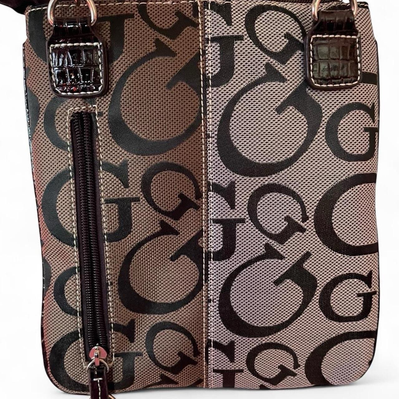 Guess Patchwork Logo Crossbody Bag Multicolor Ani… - image 3