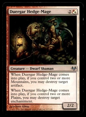 Duergar Hedge-Mage LP Light Play Eventide MTG [10669]