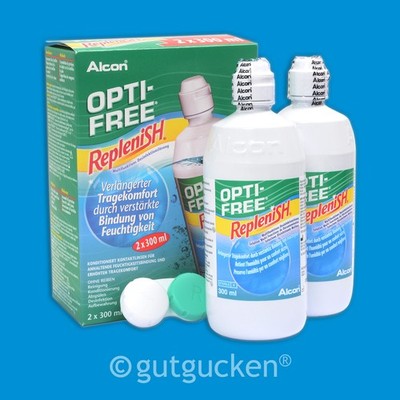 Opti-Free RepleniSH 2 x 300ml Pflegemittel All in One Kombilösung von Alcon