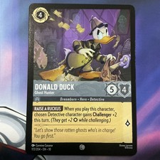 Disney Lorcana Whispers in the Well Donald Duck-Ghost Hunter 172/204 NM