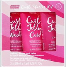 Umberto Giannini Curl Jelly Starter Kit 3 x 50ml Scrunching Jelly for Travel
