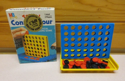 Vintage Connect Four 4 Travel Size Board Game 1983 Milton Bradley