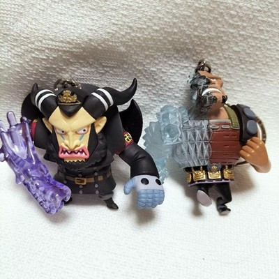 One Piece Deformed Figure Keychain Set of 7 Luffy Blackbeard