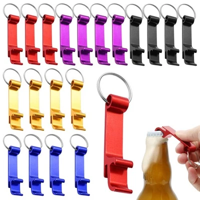 20 Stück Flaschenöffner Schlüsselanhänger,Aluminium Bieröffner Schlüsselring ... - Bild 1 von 4