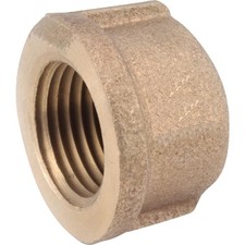 Anderson Metals 3/8 In. Red Brass Threaded Pipe Cap 738108-06 Anderson Metals