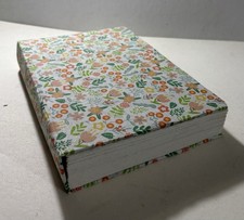 Handmade Fabric Flower Design Blank Sketchbook Journal 9 in. X 6 in.