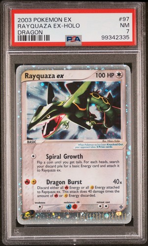 Rayquaza ex graded PSA 7 for sale on eBay