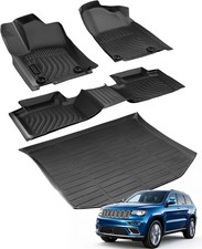 Floor Mats for Jeep Grand Cherokee: 2011-2021 Not for L Cargo Trunk Liner, Car