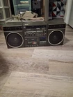 Sanyo C4 Boombox Vintage Stereo Cassette Tape Player with AM/FM Radio