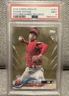 Shohei Ohtani - 2018 Topps Update - Pitching In Red Jersey - Gold /2018 - PSA 9