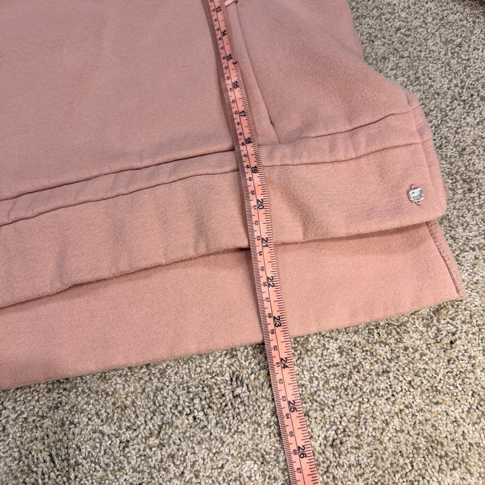 Fabletics Light Pink Drawstring Hem Pullover Hood… - image 9