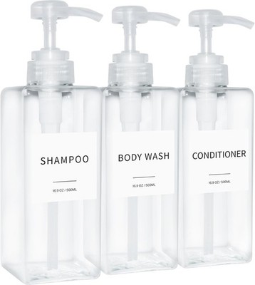 Shampoo und Conditioner Spender, nachfüllbare Kunststoff Shampoo Pumpflaschen
