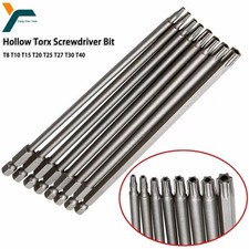 8pcs Torx Screwdriver Bits T8-T40 1/4in Hex S...