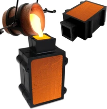 2 Part Sand Casting Mold - Cast Iron Casting Flask Mold for Jewelry Making Suppl