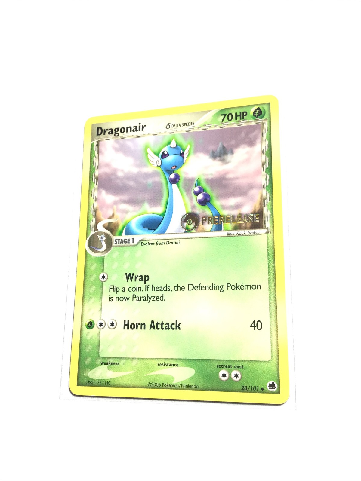 DRAGONAIR - 28/101 - EX Dragon Frontiers - PRERELEASE - Pokemon Card - EXC / NM