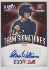 2014 USA Baseball Box Set 15U National Team Signatures Steven Williams Auto 3wu