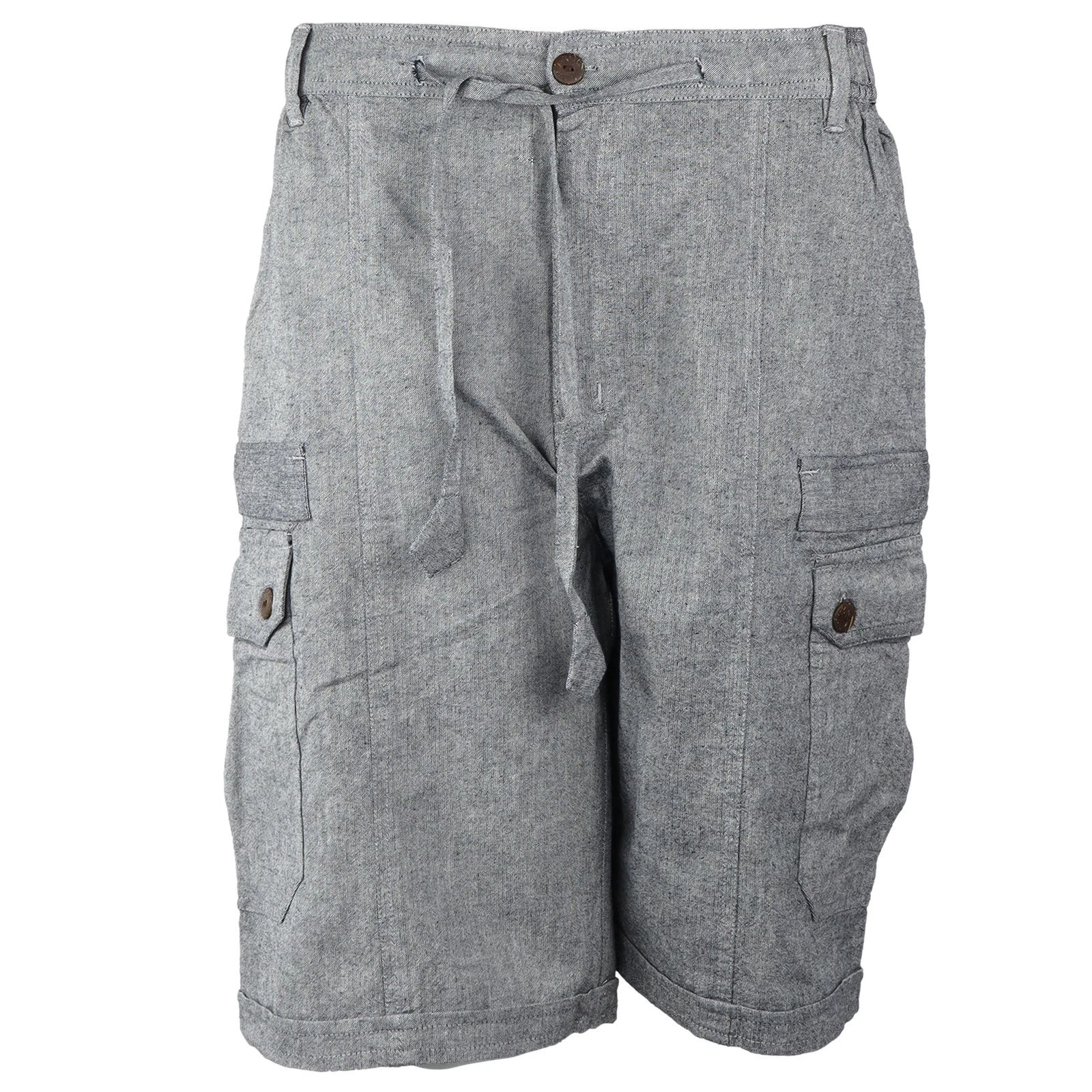 Shorts Bermuda Cargo Casual Chino Grey Marl