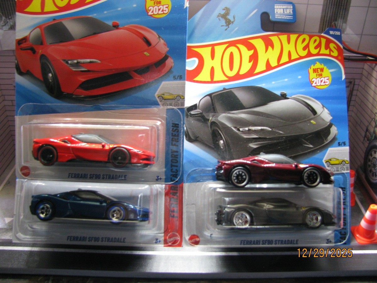 2025 Hot Wheels Ferrari SF90 Stradale - PICK ONE, w/Real Rider