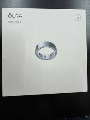 OURA Ring 4 - Silver - Size 4 Health & Fitness Smart Ring
