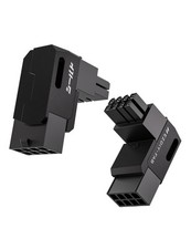Shield Series 8-Pin PCIe GPU Power Adapter,90-Degree Angled Connector, Alumin...