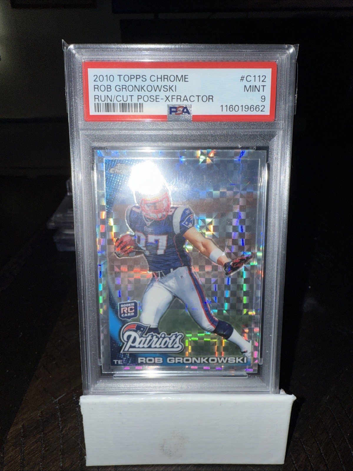 2010 Topps Chrome - Rob Gronkowski #C112 X-Fractor (RC)