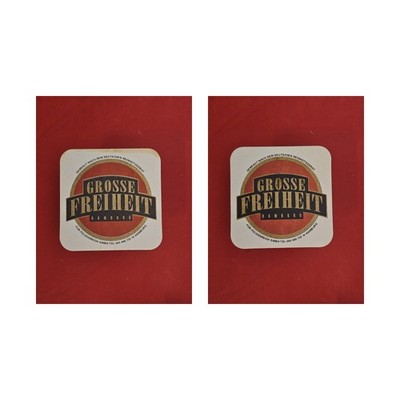Grosse Freiheit Hamburg roter Kreis Brauerei Bierdeckel Bier