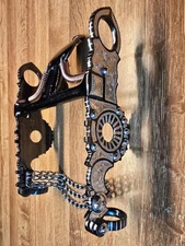 Western Sterling Silver Santa Barbara Spade Show Bit #B-1621 MP-73  5" Black