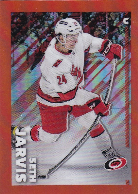 2022-23 Topps Chrome NHL SSP Orange Sticker #101 SETH JARVIS /25 MADE