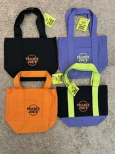 Trader Joe's Mini Canvas Halloween Tote Bag FULL SET of 4 FREE SHIPPING RARE