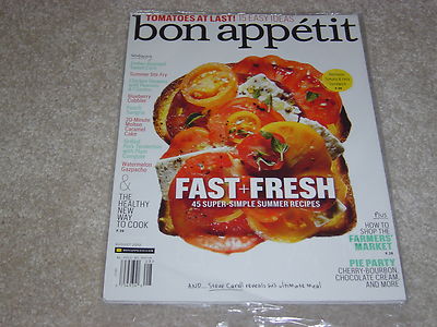 SUMMER RECIPES * PIE PARTY August 2012 BON APPETIT MAGAZINE NEW PARTIALLY SEALED