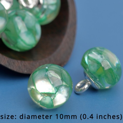 10pcs Resin Clear Frog Buttons Sequins Material for Tang Suit Hanfu Decor Retro - Picture 8 of 24