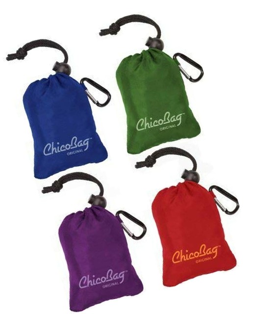 ChicoBag Original Reusable Grocery Bag with Attached Pouch and