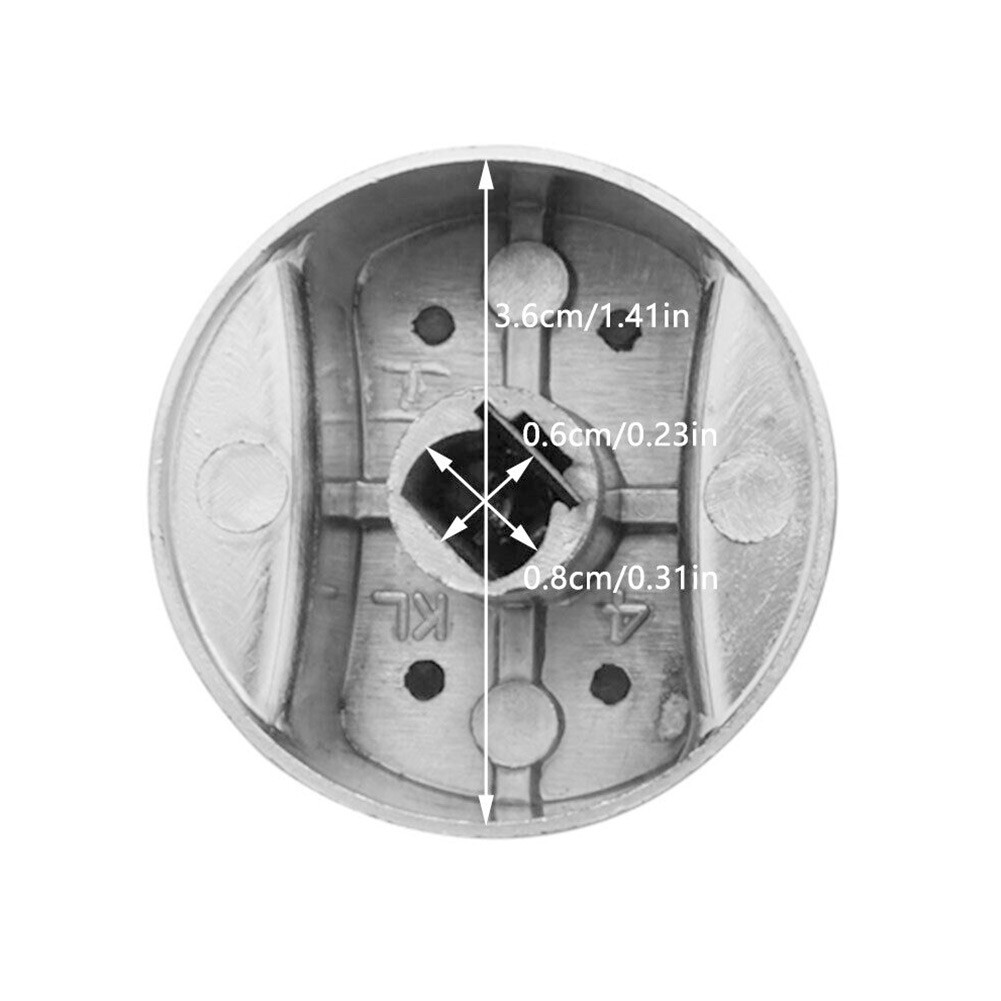 Modern and Stylish Metal Gas Stove Knobs Cooker Oven Switch Control Hob
