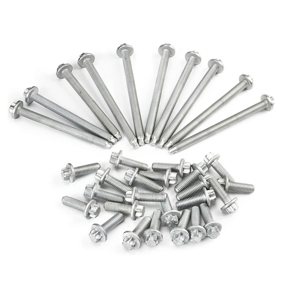 Engine Oil Pan Bolt Set 11132210959 Fits for BMW 335i 330i 435i 535i 528i 530i Foto 2 de 4